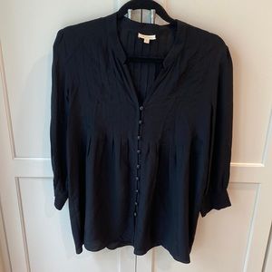Shoshanna black silk top size 4